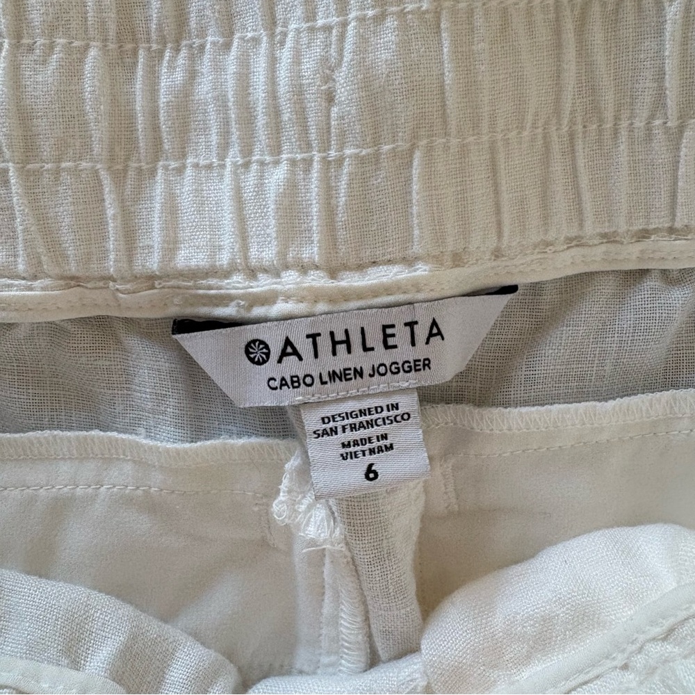 Athleta Cabo Linen Jogger. Size 6. - Picture 9 of 12